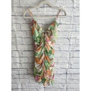 Lost & Wander Women’s NWT Pastel Print Painterly Love Mini Dress Size Small